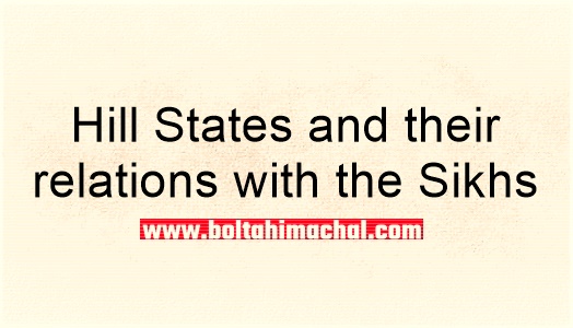 Hill States and their relations with the Sikhs