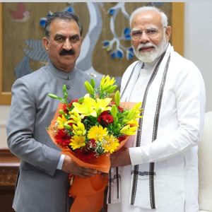 CM Sukhu met PM Modi in Delhi